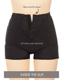 Black Cargo Swim Short