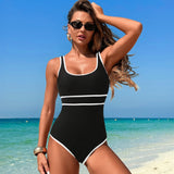 One Piece Boho Swimsuits for Women High Waisted Tummy Control Cutout Vintage Swimsuit Bathing Suit