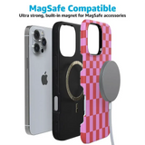 Vibe Check | Pink Checkerboard Case